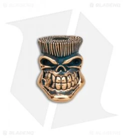 A-EDC Beads "Dolph" Skull Lanyard Bead - Bronze