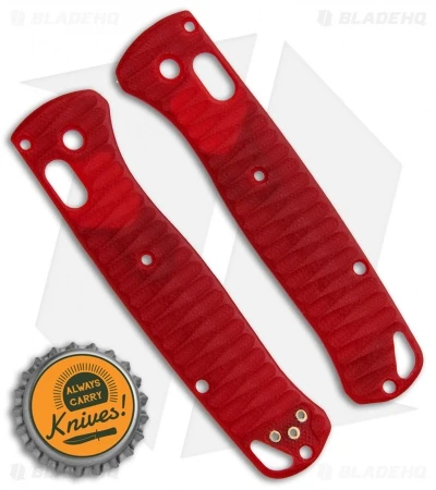 Allen Putman Benchmade Bugout Custom Sculpted G-10 Replacement Scales (Red) - Image 2