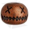 Audacious Concept Large Smiley Bead - Copper