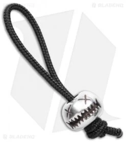 Audacious Concept Small Smiley Bead W/ Lanyard - Sterling Silver