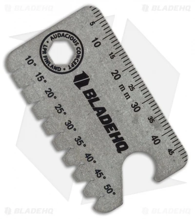 Audacious Titanium Dog Tag Tool Anglefinder V3 - Blade HQ Logo - Image 2