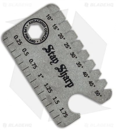 Audacious Titanium Dog Tag Tool Anglefinder V3 - Blade HQ Logo