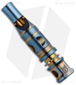 Bestech Knives BM02 Blue/Gold Titanium Whistle