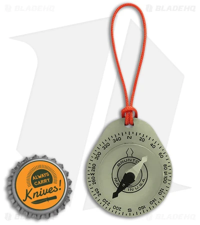Brunton Glowing Compass W/ Lanyard String Orange - Image 2