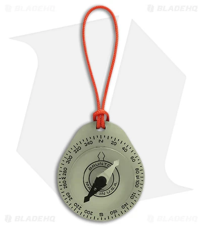 Brunton Glowing Compass W/ Lanyard String Orange