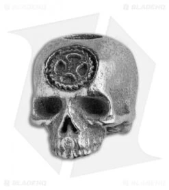 Carpe Diem EDC Skull Lanyard Bead - Bronzed Silver Steel