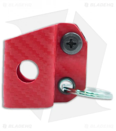 Clip & Carry Kydex Sheath Keychain For Gerber Dime (Red CF)