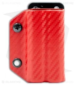 Clip & Carry Kydex Sheath Keychain For Leatherman Wingman (Red CF)
