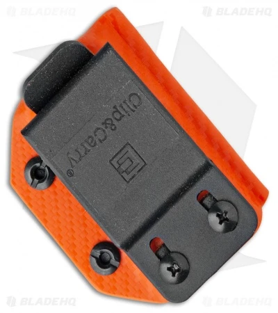 Clip & Carry Leatherman Wave / Wave+ Sheath - Orange Carbon Fiber Print Kydex - Image 2