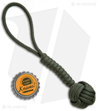Combat Ready 5.75" Monkey Fist Lanyard (OD Green) - Image 2