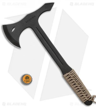 Condor Single Bit Throwing Axe Tan Paracord (Black) CTK1401-1.4 - Image 3