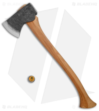 Conrad Blacksmithing 2.5lb Camp Axe Hickory Wood Handle (4.125" Polish S7) #18 - Image 6