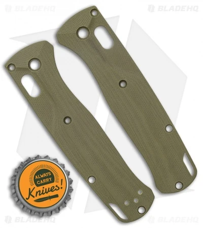 Flytanium Custom Crossfade G-10 Scales For Benchmade Bugout - OD Green - Image 2