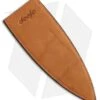 Deejo 37g Natural Leather Sheath W/ Orange Stitching