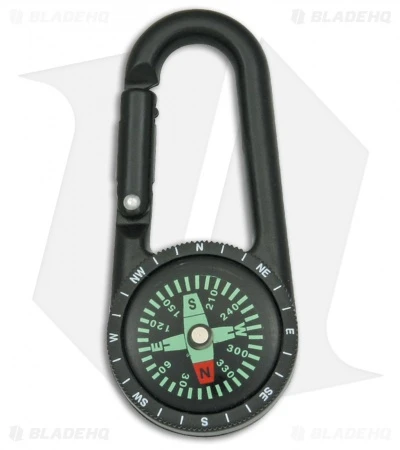 Explorer Clip Guide Carabiner Compass Black