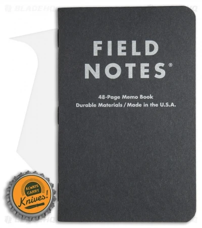 Field Notes Pitch Black MEMO Dot Graph 3-Pack (Pitch Black) FN-33 - Image 5