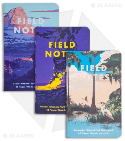 Field Notes National Parks - Series F: Glacier, Volcanoes, Everglades