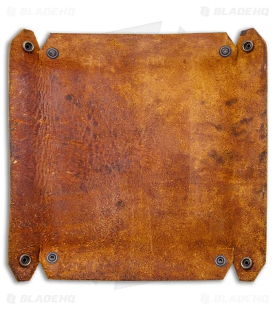 Fire Hall Knife & Leather Dark Tan Leather Valet Tray - Image 3