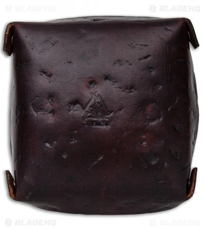 Fire Hall Knife & Leather Valet Tray W/ Antique Dye - Image 2