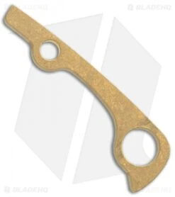 Flytanium Custom Brass Backspacer For Spyderco Paramilitary 2 - Stonewash