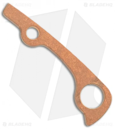 Flytanium Custom Copper Backspacer For Spyderco Paramilitary 2 - Stonewash