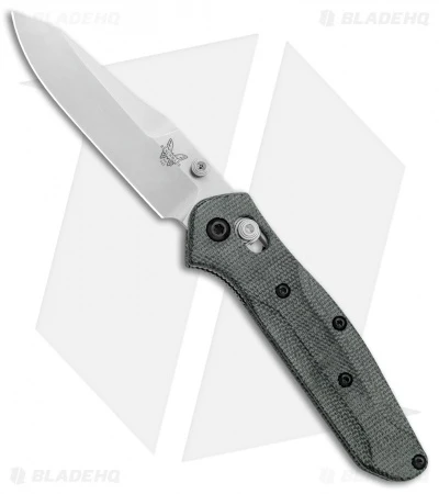 Flytanium Custom Black Micarta Scales For Benchmade Mini Osborne 945 - Image 3
