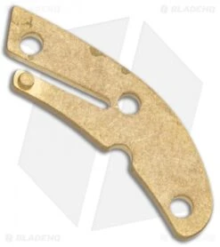 Flytanium Brass Backspacer For Spyderco Delica - Stonewash