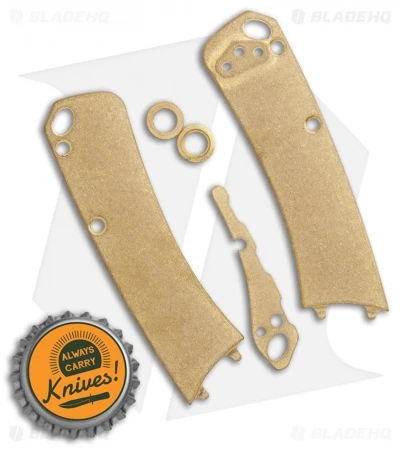 Flytanium Brass Outfit For Benchmade Mini Crooked River - Stonewash - Image 2