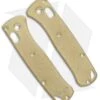 Flytanium Brass Scales For Benchmade Mini Bugout Knife - Antique Stonewash