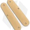 Flytanium Contoured Brass Scales For Victorinox Cadet Swiss Army Knife (84mm)