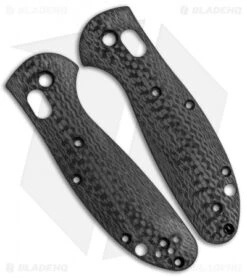 Flytanium Custom Carbon Fiber Scales For Benchmade Mini Griptilian - Black
