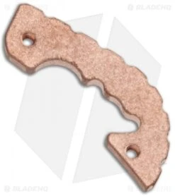 Flytanium Custom Copper Backspacer For Spyderco Shaman - Stonewash