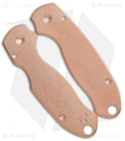 Flytanium Custom Classic Copper Scales For Spyderco Para 3 Knife