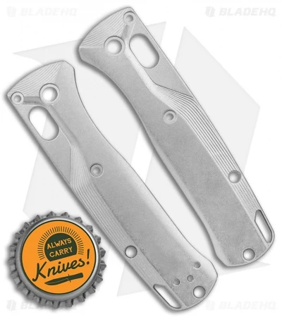 Flytanium Crossfade Ti Stonewash Scales For Benchmade MINI Bugout Knife - Image 2