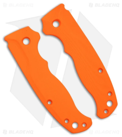 Flytanium Custom Bandwidth Orange G-10 Scales For Demko AD 20.5 Knife