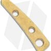 Flytanium Custom Brass Backspacer For CRKT Pilar - Antique Stonewash