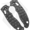 Flytanium Custom Raindrop Carbon Fiber Scales For Spyderco Manix 2 - Black