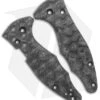 Flytanium Raindrop Carbon Fiber Scales For Spyderco Yojimbo 2 Knife