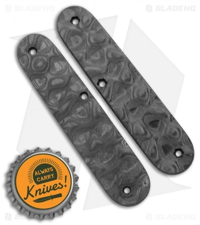 Flytanium Custom Raindrop CF Scales For Victorinox Cadet Swiss Army Knife (84mm) - Image 3