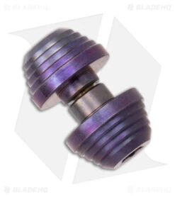 Flytanium Custom Titanium Thumb Stud For Demko AD20.5 Knife (Purple)