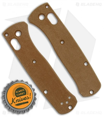 Flytanium Classic G-10 Scales For Benchmade Mini Bugout Knife - Tan - Image 2