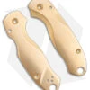 Flytanium Lotus Brass Scales For Spyderco Paramilitary 3 Knife