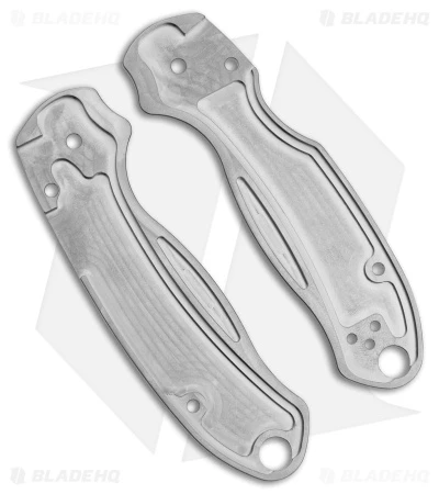 Flytanium Lotus Titanium Scales For Spyderco Paramilitary 3 Knife - Image 2
