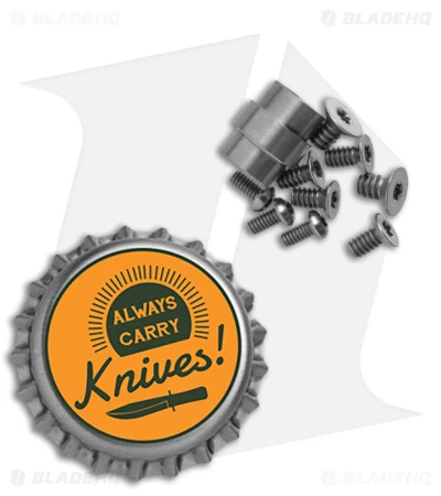 Flytanium Titanium Hardware Kit For Spyderco Manix 2 - Satin - Image 2