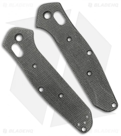 Flytanium Custom Black Micarta Scales For Benchmade Mini Osborne 945