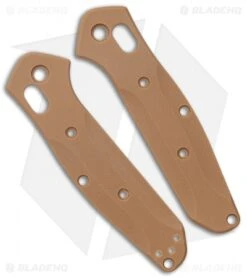 Flytanium Custom Earth Brown G-10 Scales For Benchmade Mini Osborne 945