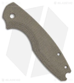 Flytanium Pilar III Green Canvas Micarta Scales