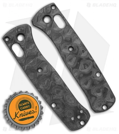 Flytanium Raindrop Carbon Fiber Scales For Benchmade Mini Bugout Knife - Image 2