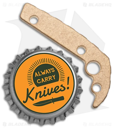 Flytanium Custom Titanium Back Spacer For Demko AD20.5 Knife (Gold) - Image 3