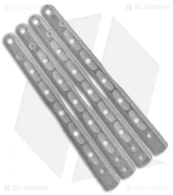 Flytanium V9 Custom Titanium Scales For Benchmade 51 Balisong Knife - Stonewash